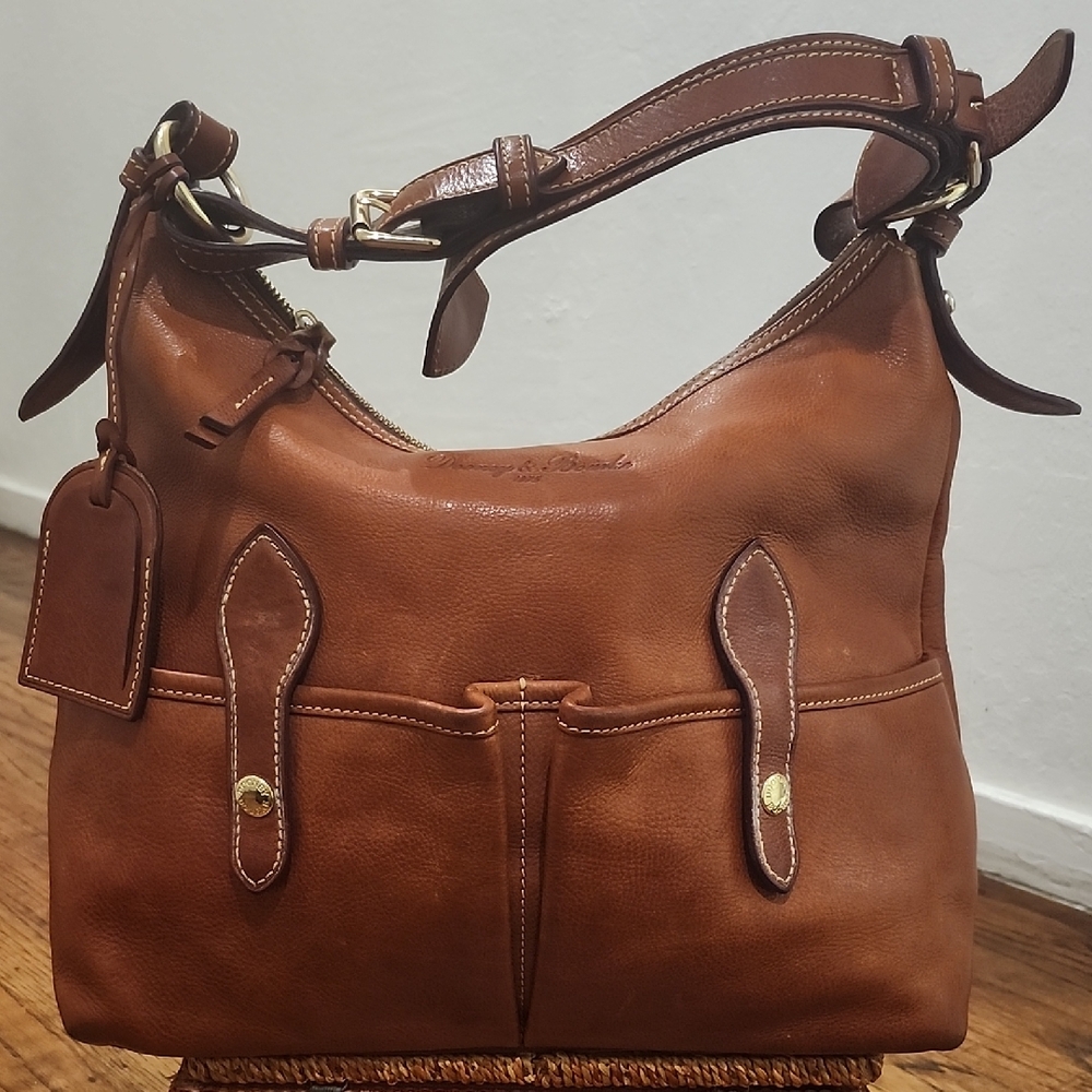 Dooney & Bourke Brown Leather Shoulder Bag